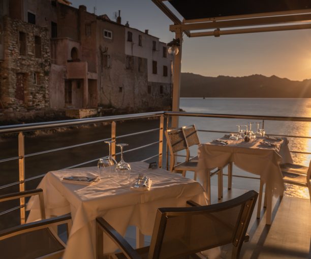 Un pranzo romantico vista mare